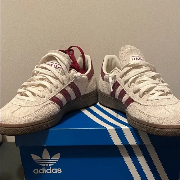 Adidas Spezial Cream with Burgundy Stripes - Picture 2 of 6